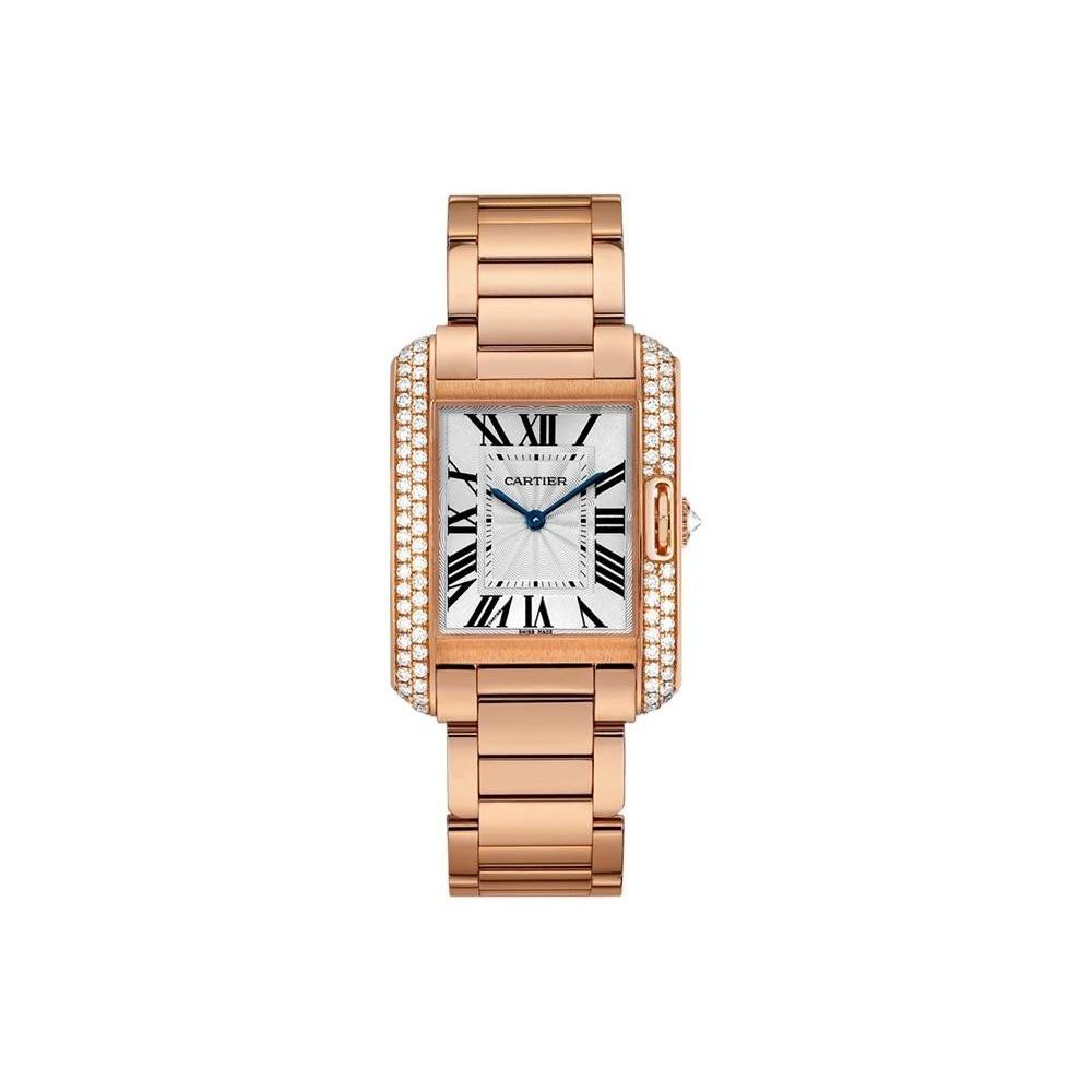 Cartier Women&#39;s WT100027 Tank Rose Gold-Tone Stainless Steel Watch