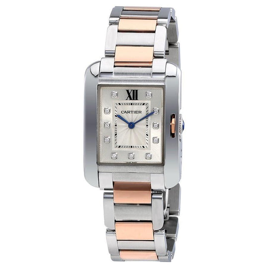 Cartier Women's WT100032 Tank Diamond Two-Tone Stainless Steel Watch