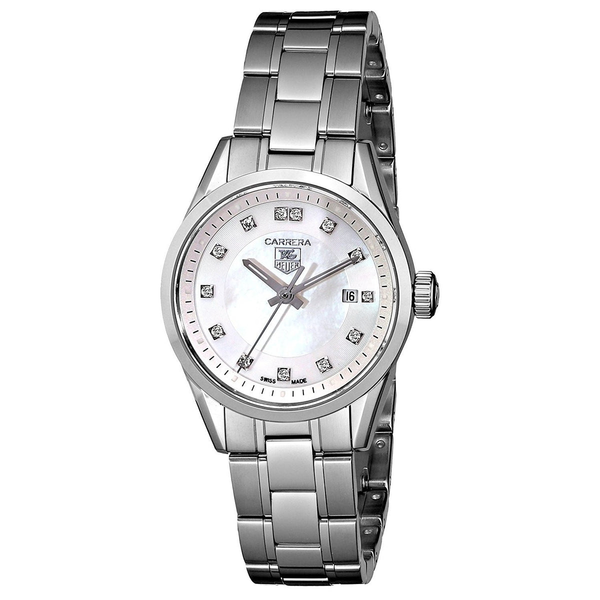 Tag Heuer Women&#39;s WV1411.BA0793 Carrera Diamond Stainless Steel Watch