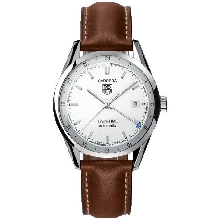 Tag Heuer Men&#39;s WV2116.FC6203 Carrera Automatic Brown Leather Watch