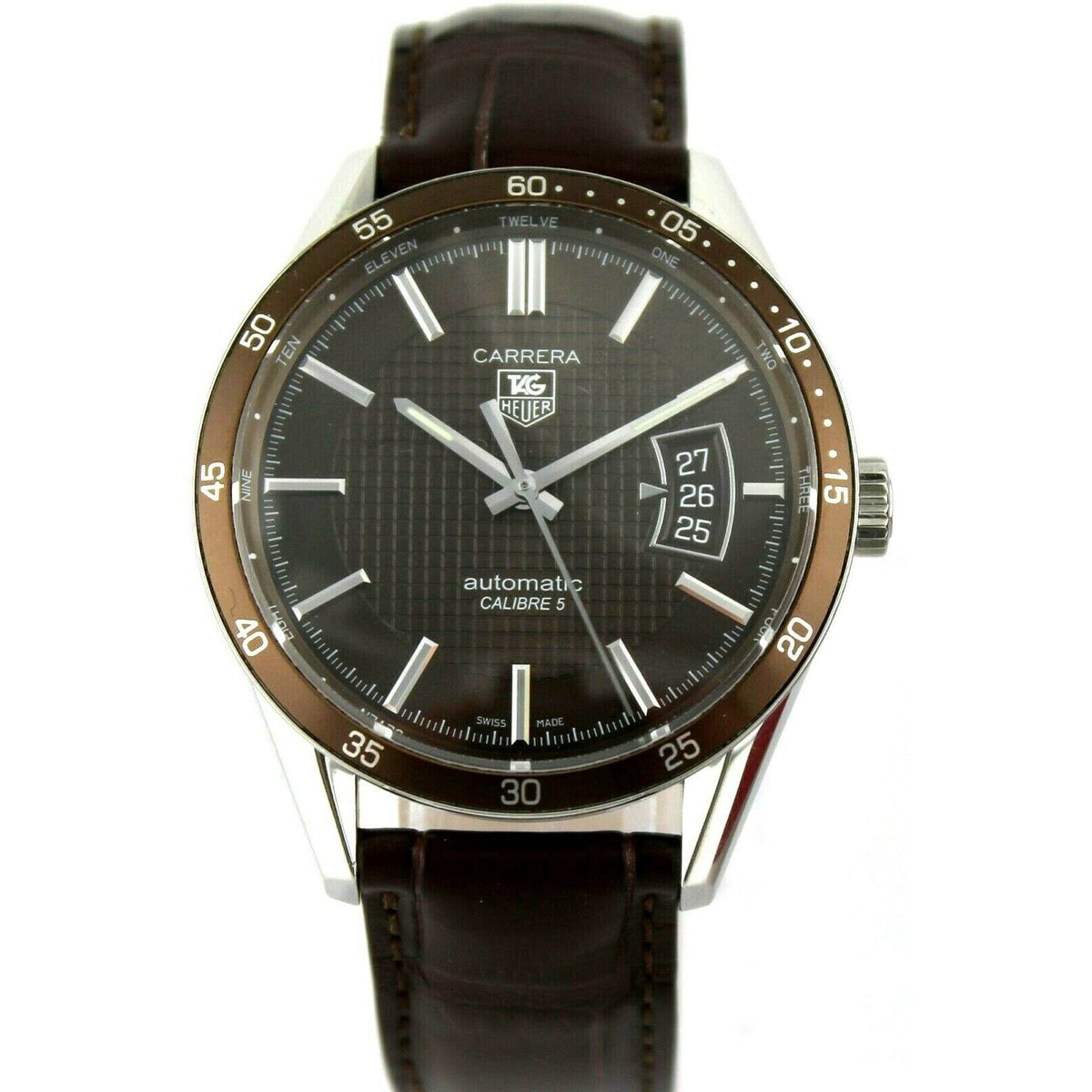 Tag Heuer Men's WV211N.FC6181 Carrera Brown Leather Watch