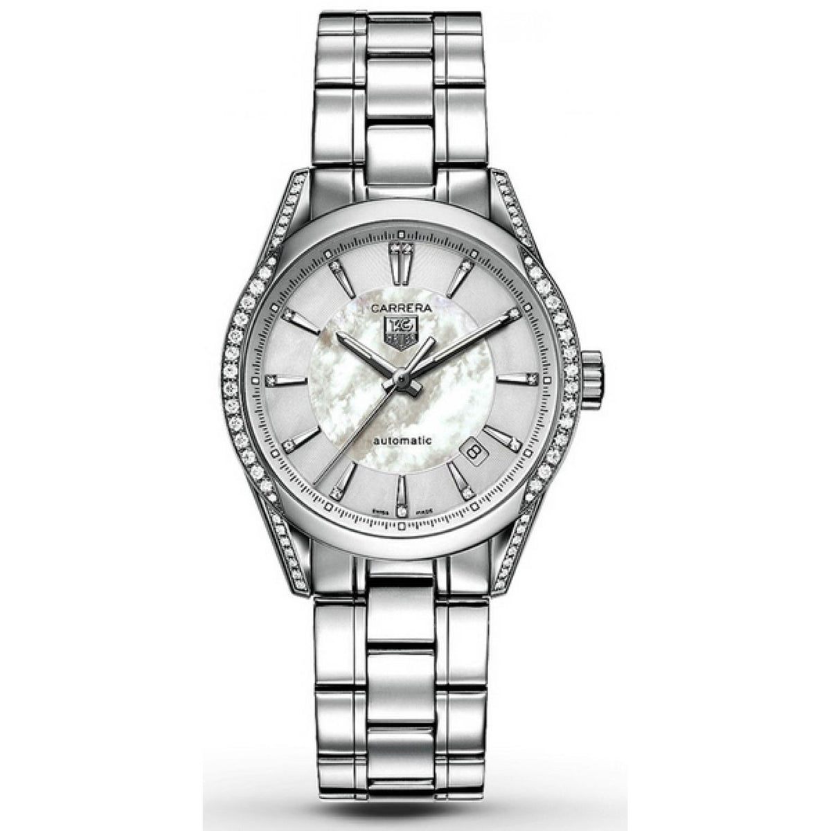 Tag Heuer Men&#39;s WV2212.BA0798 Carrera Diamond Automatic Stainless Steel Watch