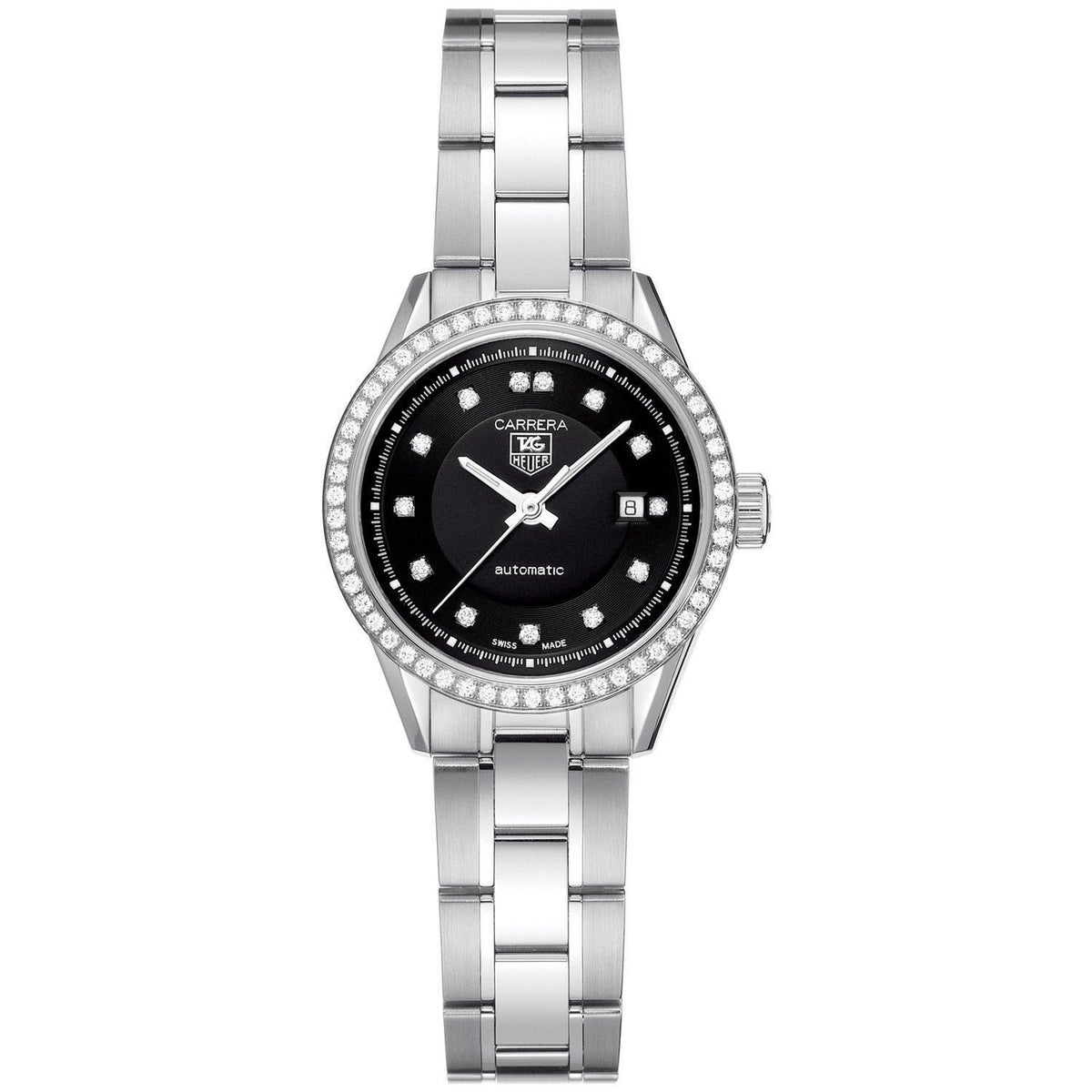 Tag Heuer Women&#39;s WV2412.BA0793 Carrera Diamond Automatic Stainless Steel Watch