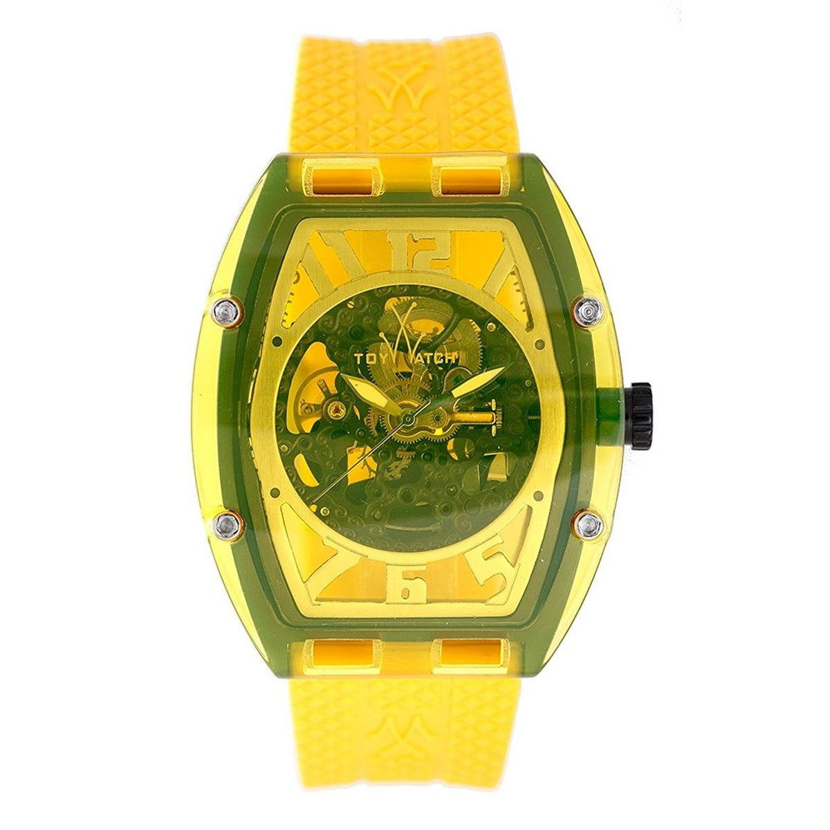Toy Watch Unisex X06YL Naked Automatic Yellow Rubber Watch