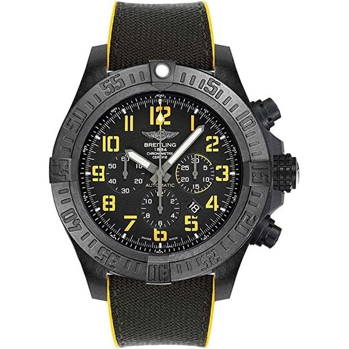 Breitling Men&#39;s XB01701A-BF92-257S Avenger Hurricane Chronograph Black Fabric and Rubber Watch