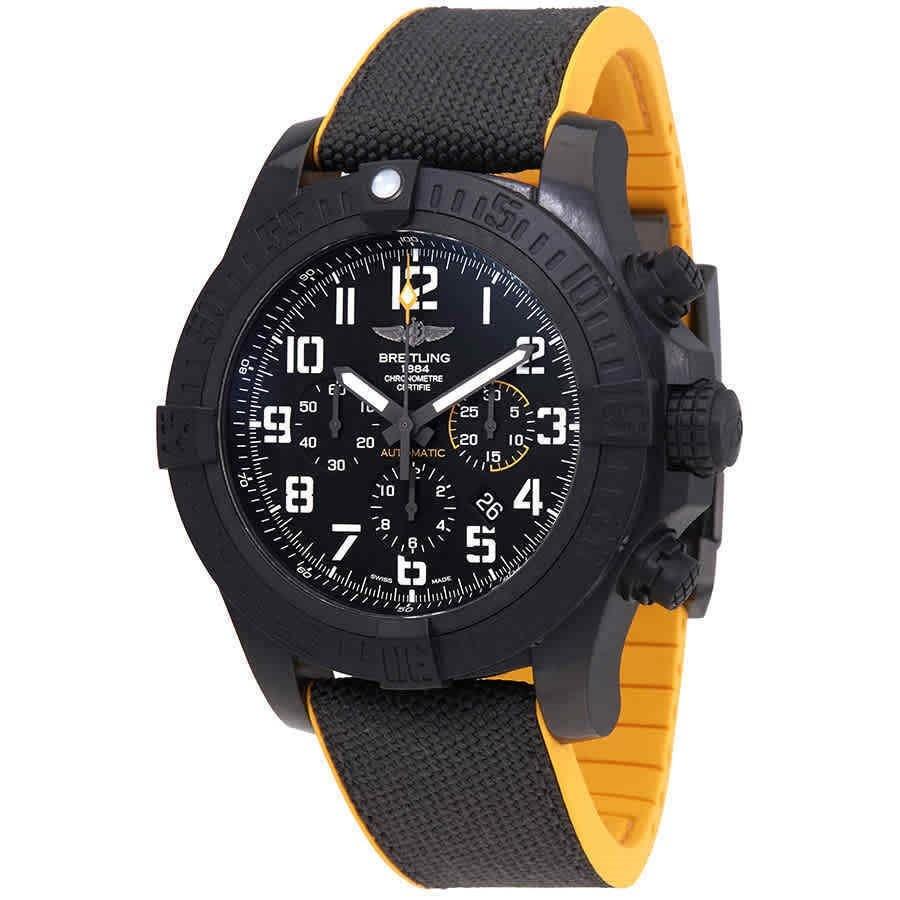 Breitling Men&#39;s XB0170E4-BF29-257S Avenger Hurricane Chronograph Black Rubber Watch