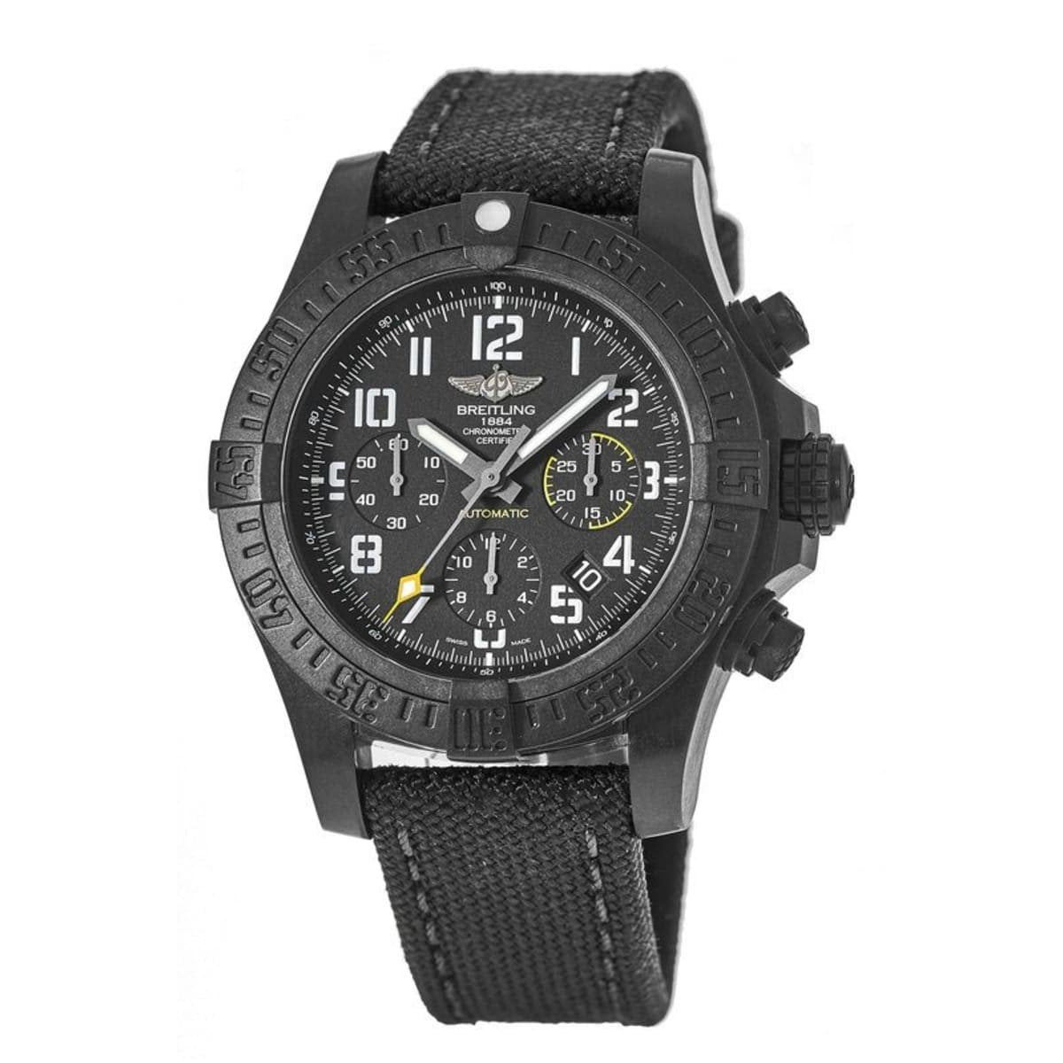Breitling Men&#39;s XB0180E4-BF31-109W Avenger Hurricane Chronograph Grey Canvas Watch