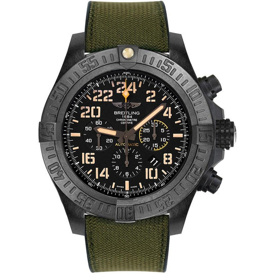 Breitling Men's XB12101A-BF46-283S Avenger Hurricane Chronograph Green Rubber Watch