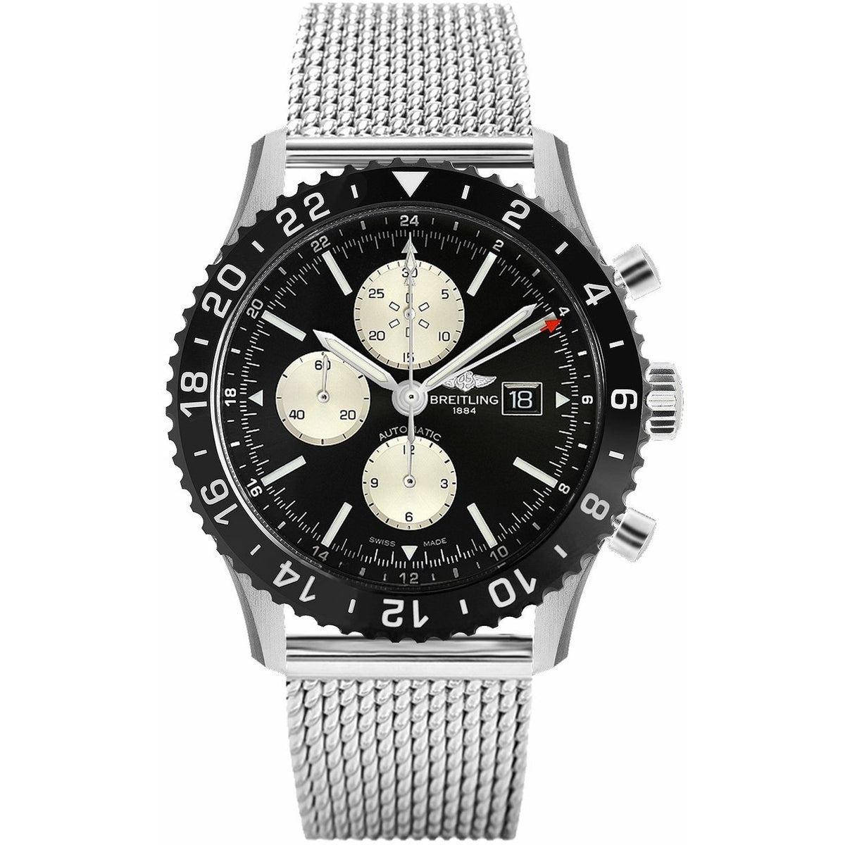 Breitling Men&#39;s Y2431012-BE10-152A Chronoliner Chronograph Stainless Steel Watch