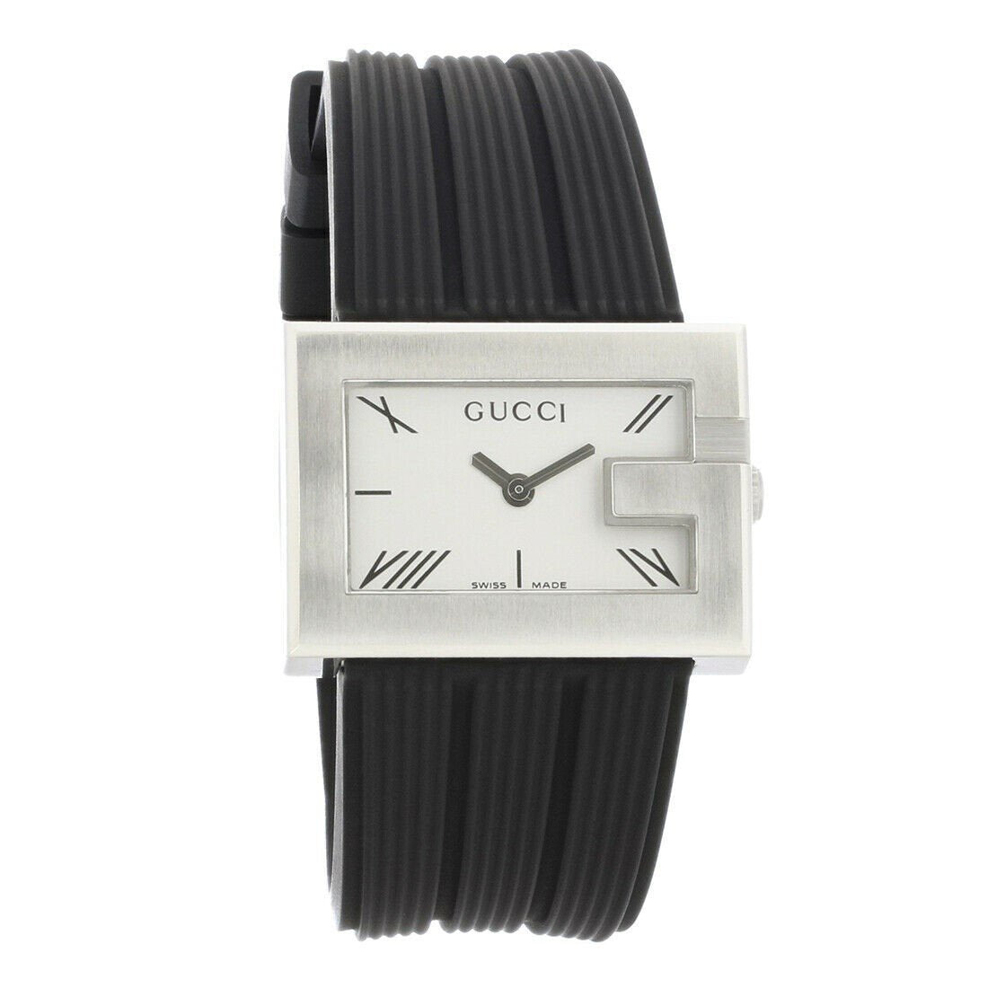 Gucci Women's YA100507 100 G Series Black Rubber Watch