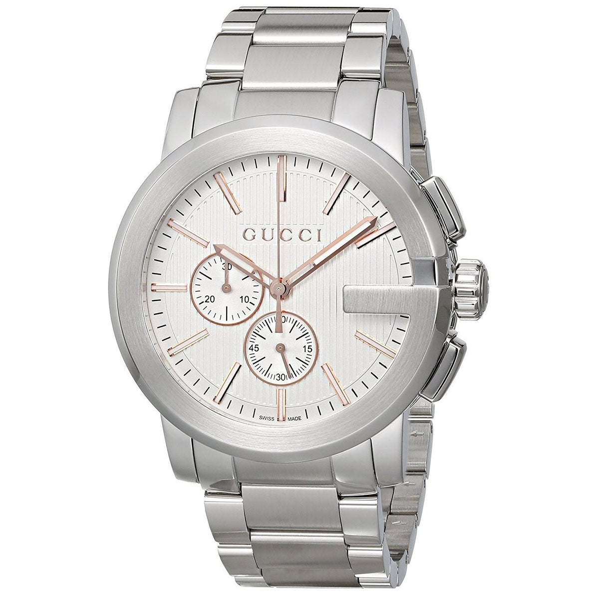 Gucci Men&#39;s YA101201 G-Chrono Chronograph Stainless Steel Watch