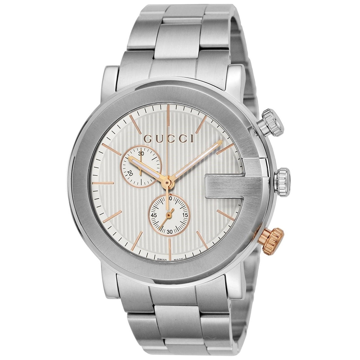 Gucci Men&#39;s YA101360 G Chronograph Chronograph Stainless Steel Watch