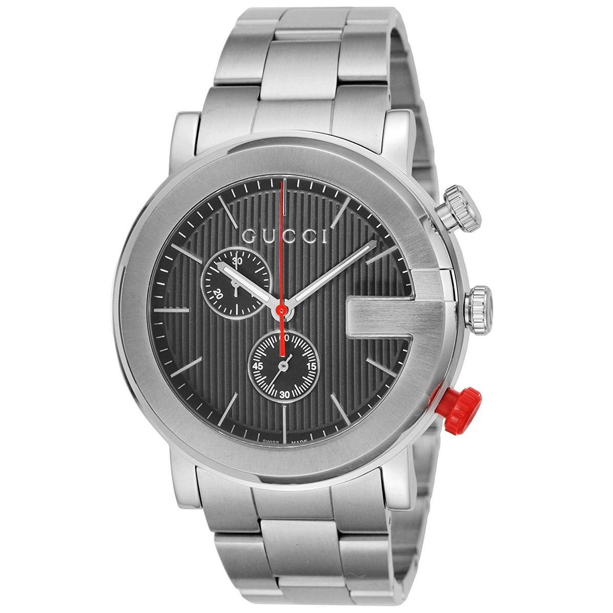 Gucci Men&#39;s YA101361 G Chronograph Chronograph Stainless Steel Watch