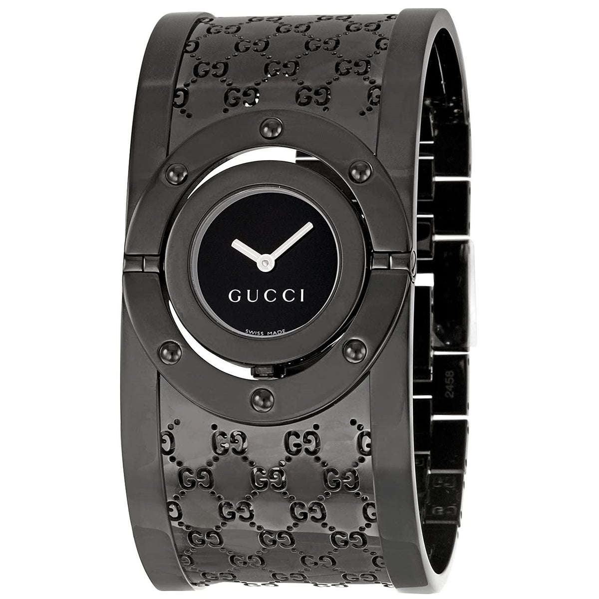 Gucci Women's YA112431 Twirl Black Stainless Steel Watch