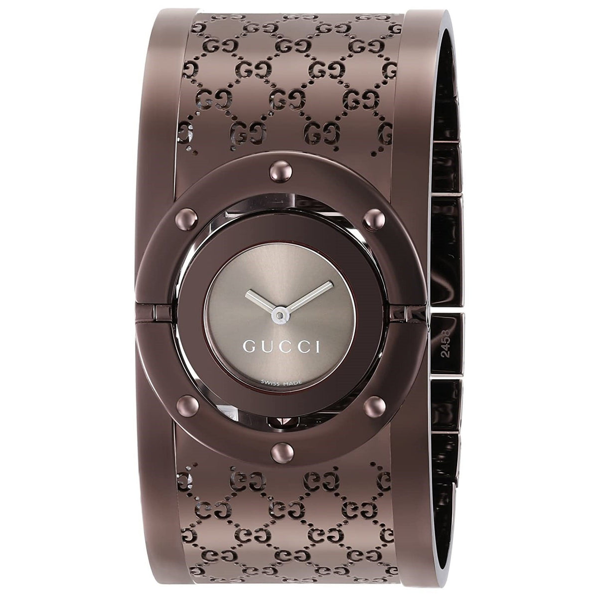 Gucci Women's YA112432 Twirl Brown Stainless Steel Watch