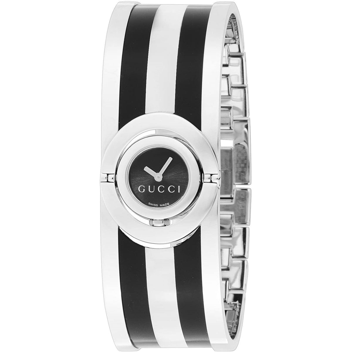 Gucci Women's YA112516 112 The Twirl Two-Tone Acetate and Stainless Steel Watch