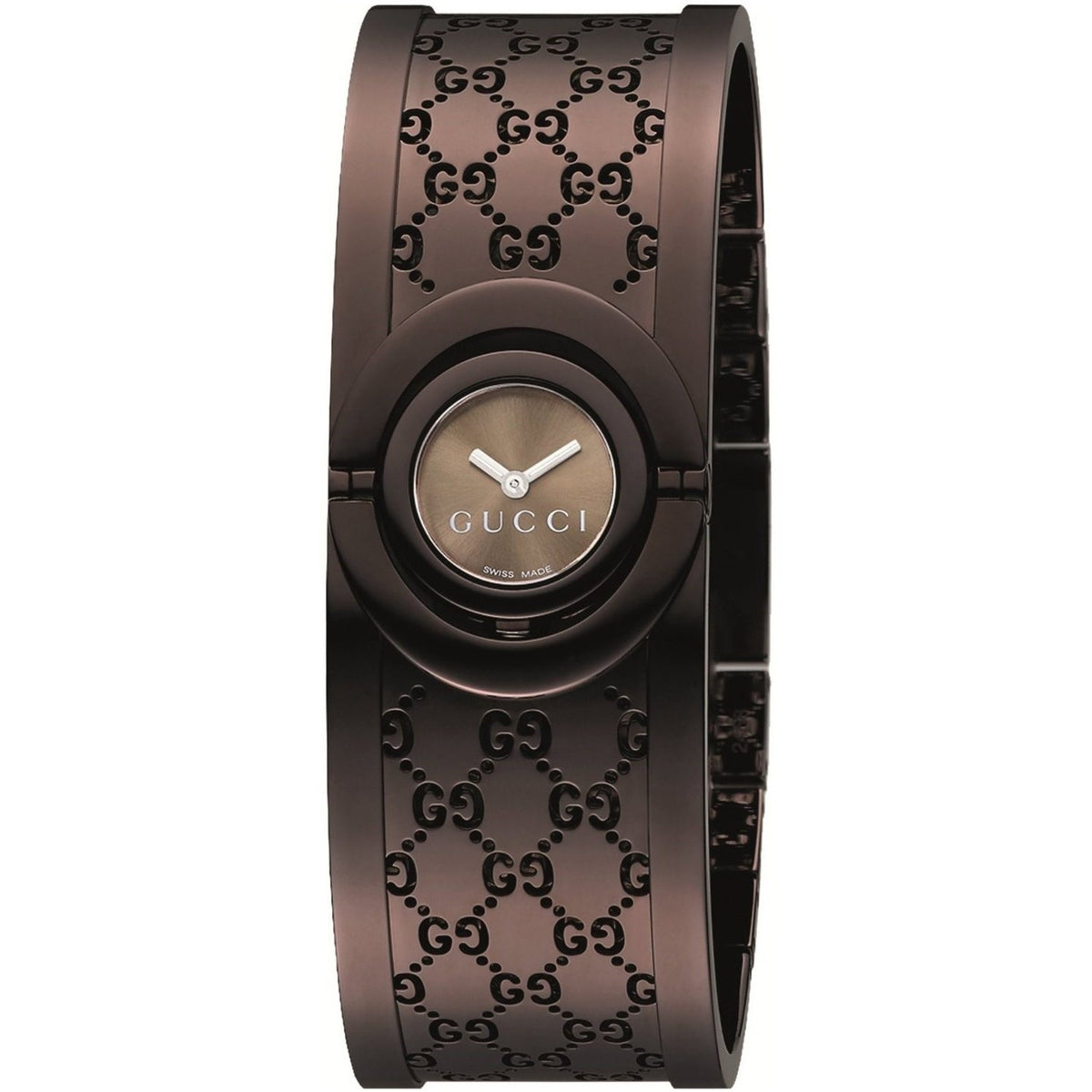 Gucci Women's YA112532 Twirl Brown Stainless Steel Watch