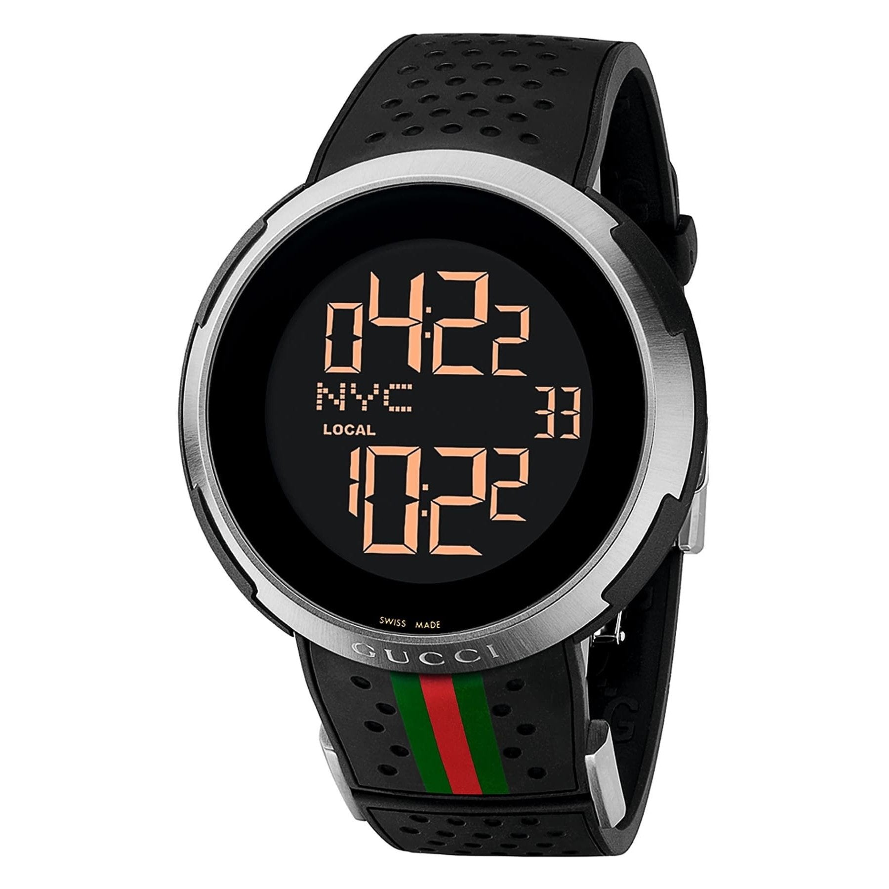 Gucci black rubber band watch Clearance