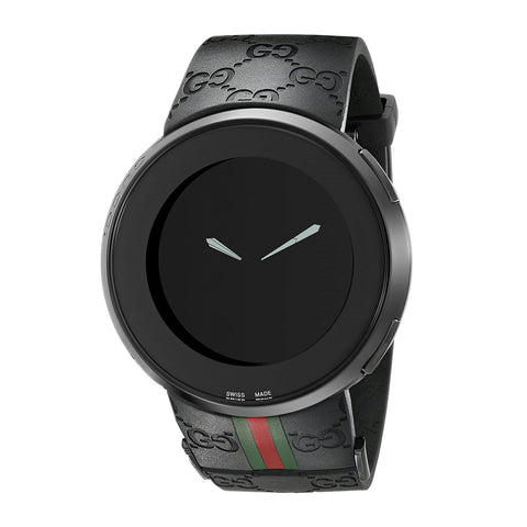 Gucci Men's YA114207 I-Gucci Black Rubber Watch