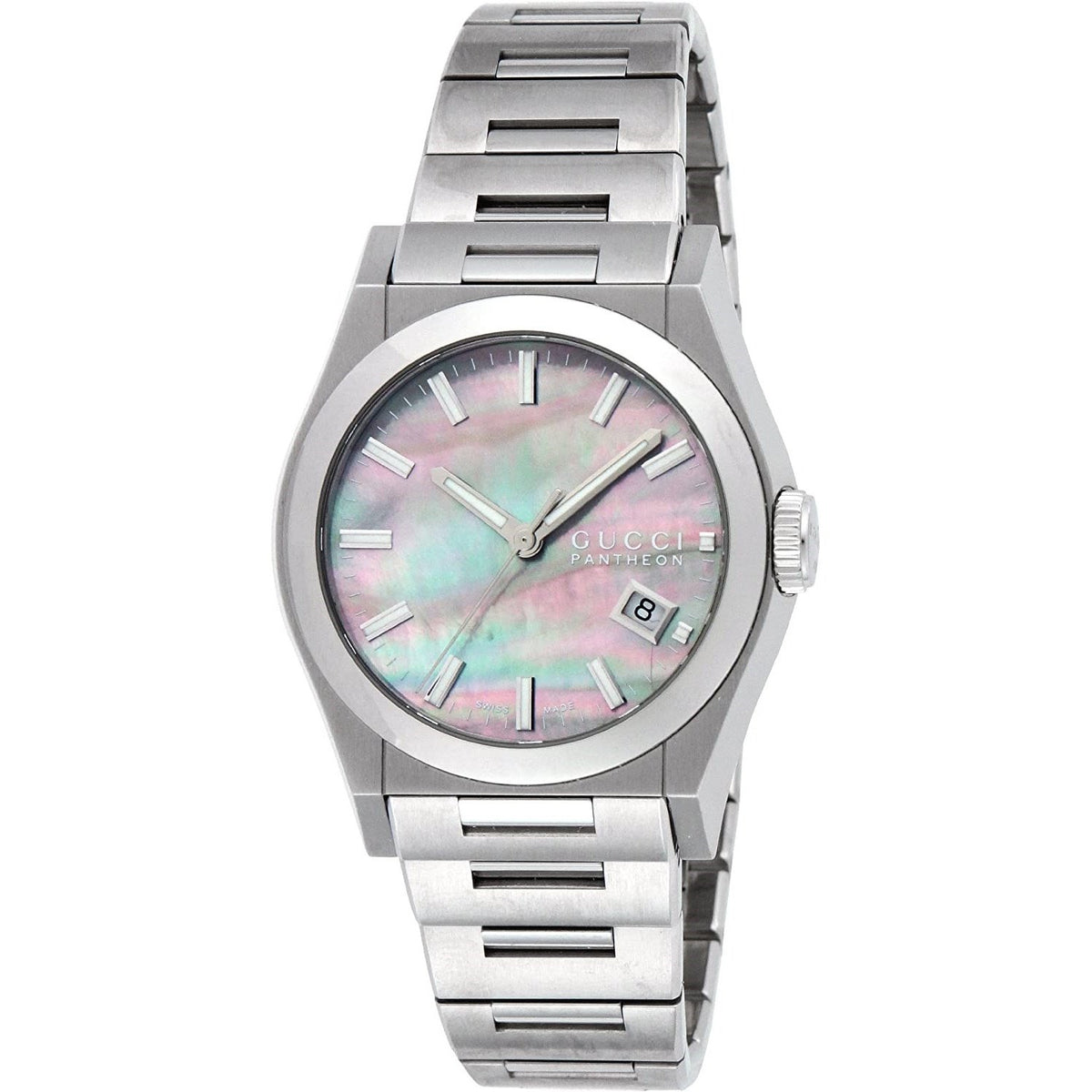 Gucci Women's YA115401 115 Pantheon Stainless Steel Watch