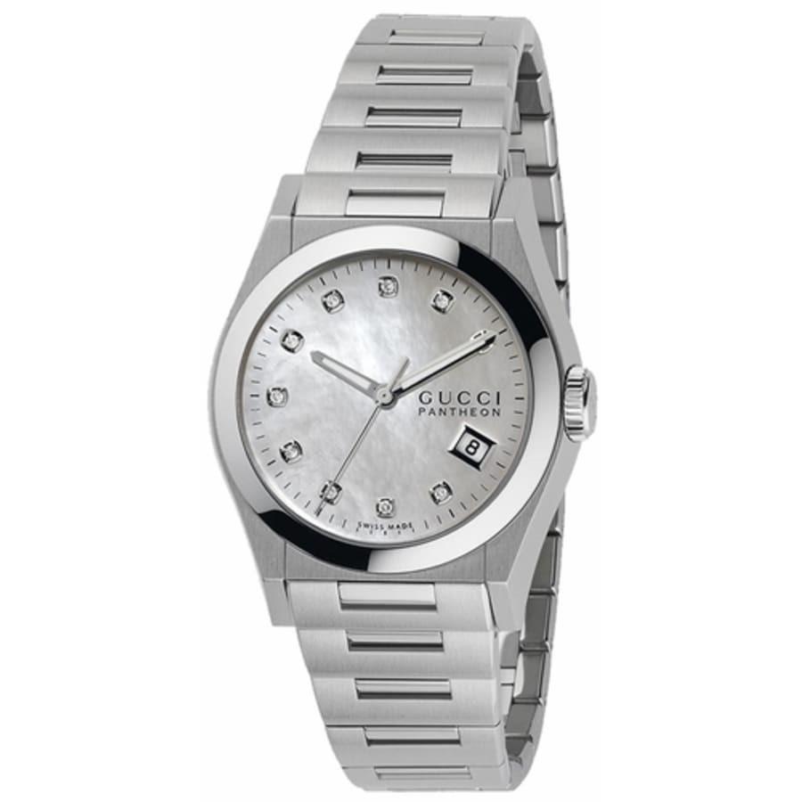 Gucci Women's YA115403 115 Pantheon Stainless Steel Watch