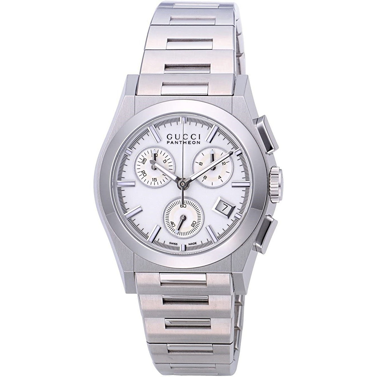 Gucci Men's YA115407 115 Pantheon Chronograph Stainless Steel Watch