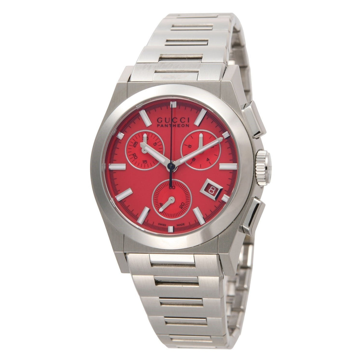 Gucci Women's YA115412 115 Pantheon Chronograph Stainless Steel Watch