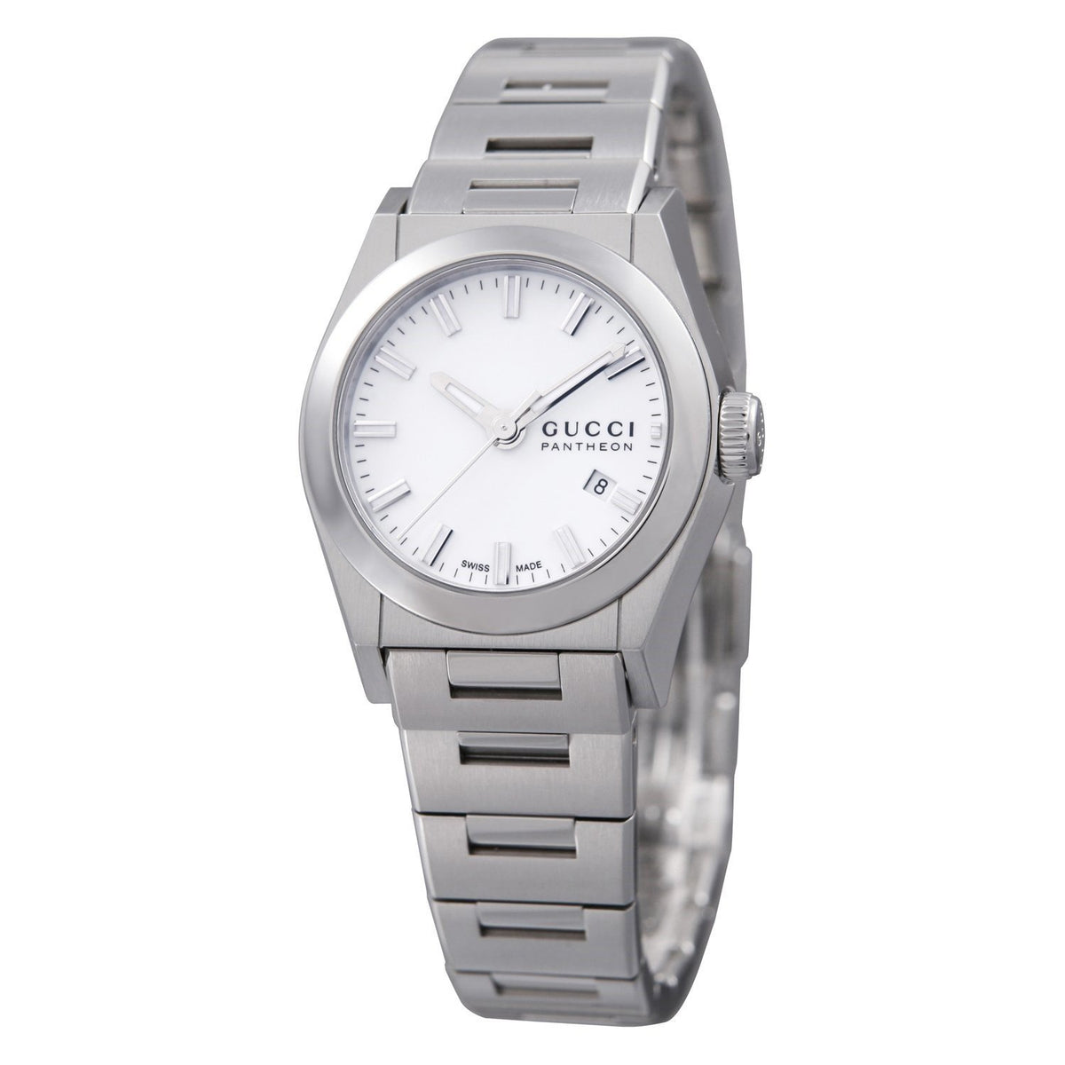 Gucci Women's YA115501 115 Pantheon Stainless Steel Watch