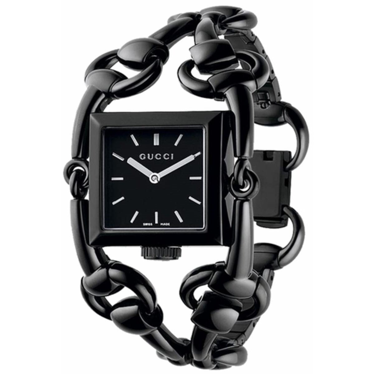 Gucci Women's YA116310 Signoria  Black Stainless Steel Watch