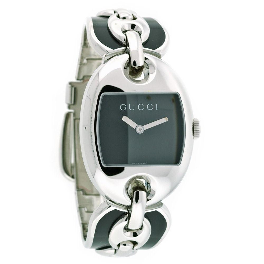 Gucci Women's YA121301 Marina Chain Two-Tone Ceramic and Stainless Steel Watch