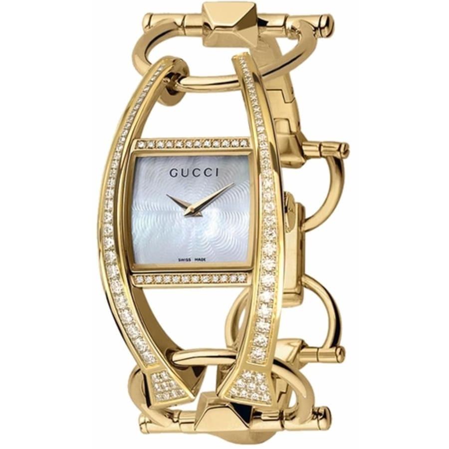 Gucci Women's YA123508 Chiodo Gold-Tone 18kt Gold Watch