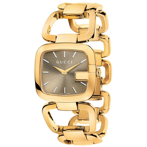 Gucci Women's YA125408 G-Gucci Gold-Tone Stainless Steel Watch