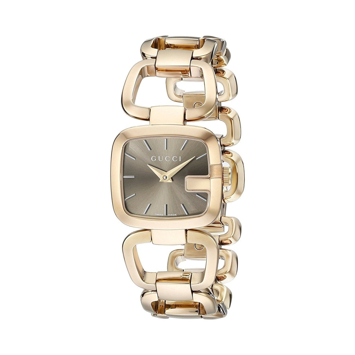 Gucci Women&#39;s YA125511 G-Gucci Gold-Tone Stainless Steel Watch
