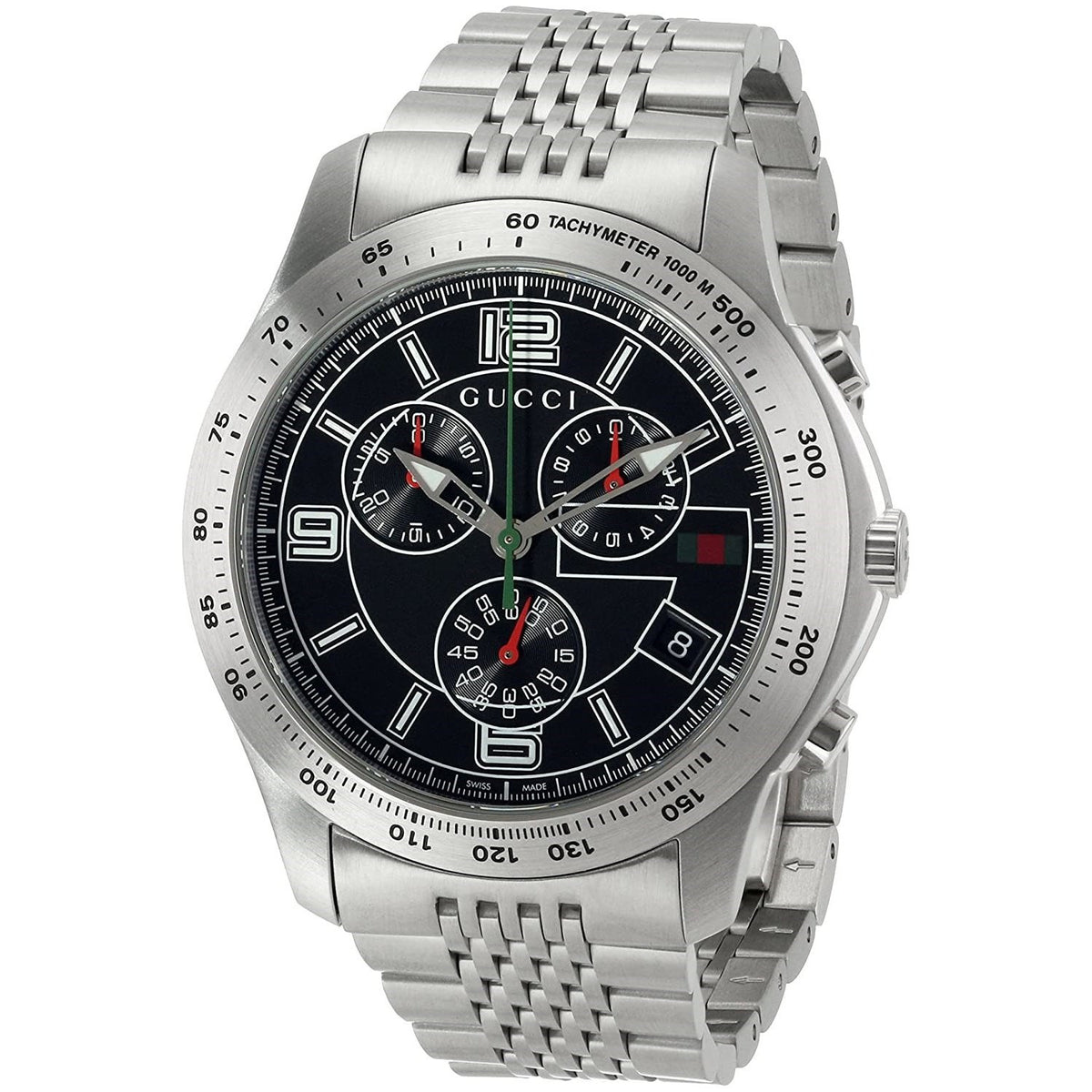 Gucci Men's YA126205 G-Timeless Chronograph Stainless Steel Watch
