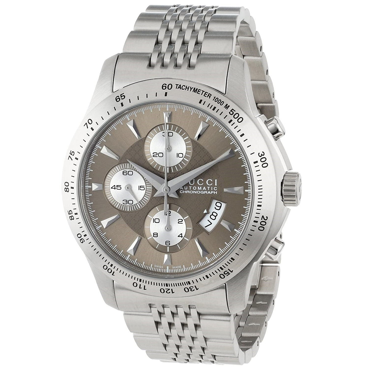Gucci Men&#39;s YA126213 G-Timeless Chronograph Stainless Steel Watch