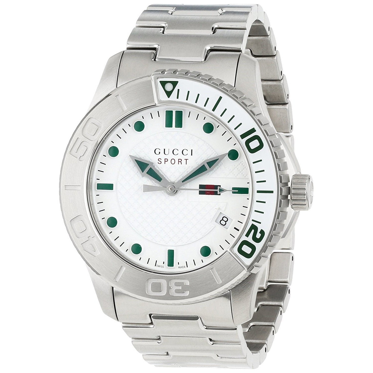 Gucci Men&#39;s YA126232 G-Timeless Sport Stainless Steel Watch