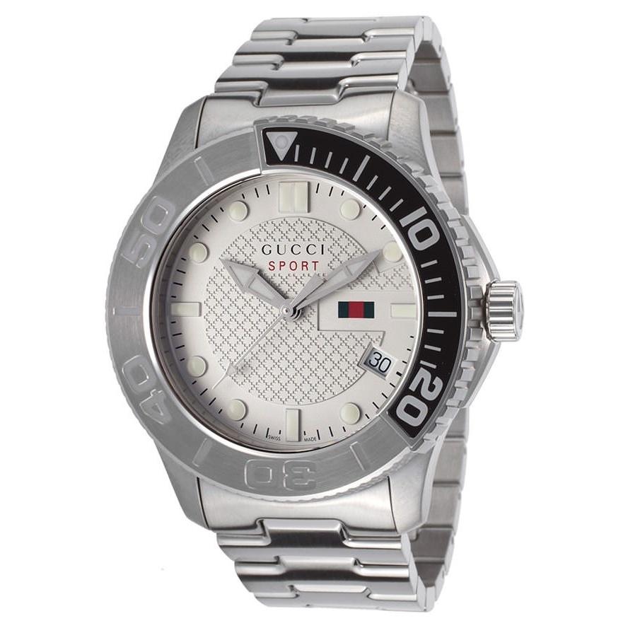Gucci Men&#39;s YA126252 G-Timeless Stainless Steel Watch