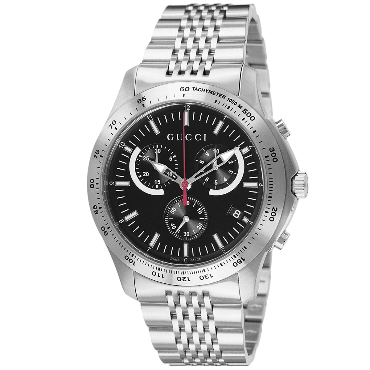 Gucci Men&#39;s YA126254 G-Timeless Chronograph Stainless Steel Watch