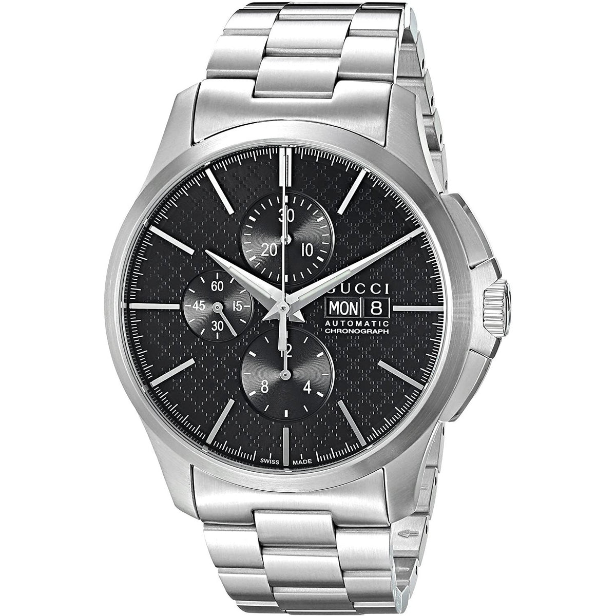 Gucci Men's YA126264 G-Timeless Chronograph Automatic Stainless Steel Watch