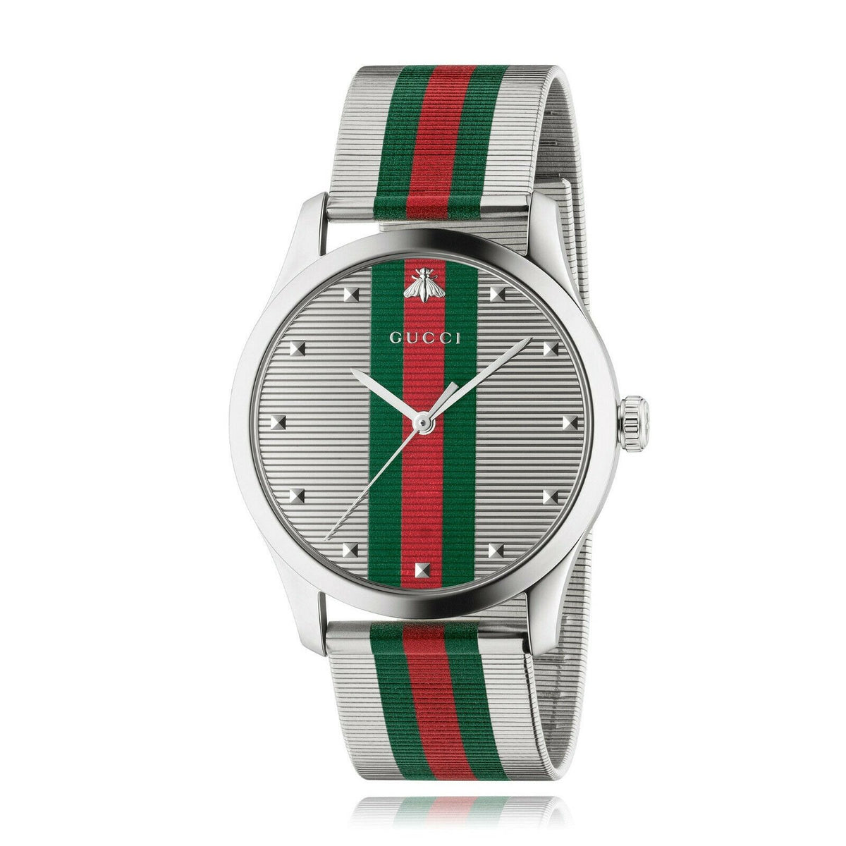 Gucci Men's YA126284 G-Timeless Multicolored Stainless Steel Watch
