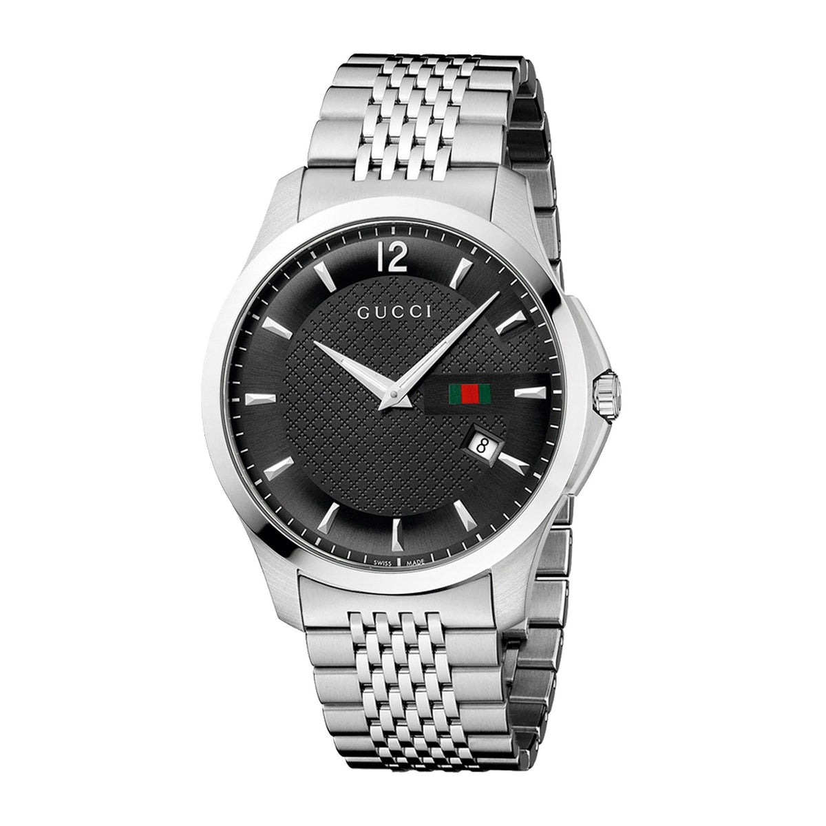 Gucci Men&#39;s YA126309 G-Timeless Stainless Steel Watch