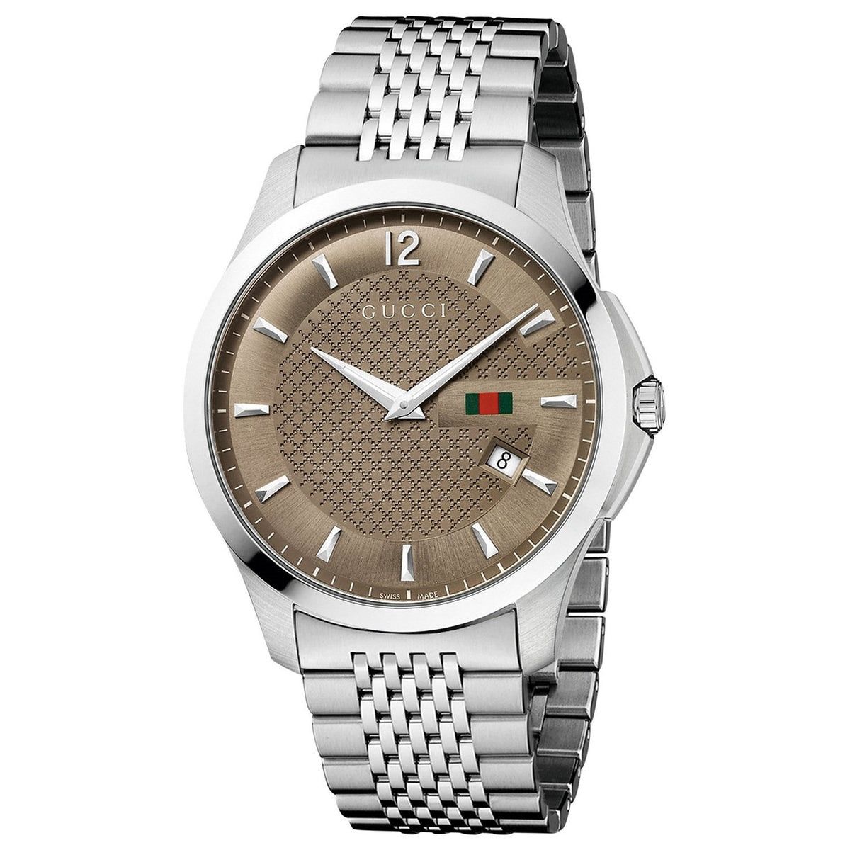 Gucci Men&#39;s YA126310 G-Timeless Stainless Steel Watch