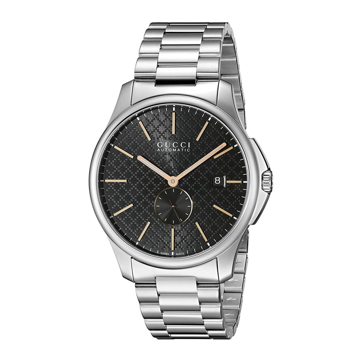Gucci Men&#39;s YA126312 G-Timeless Automatic Stainless Steel Watch