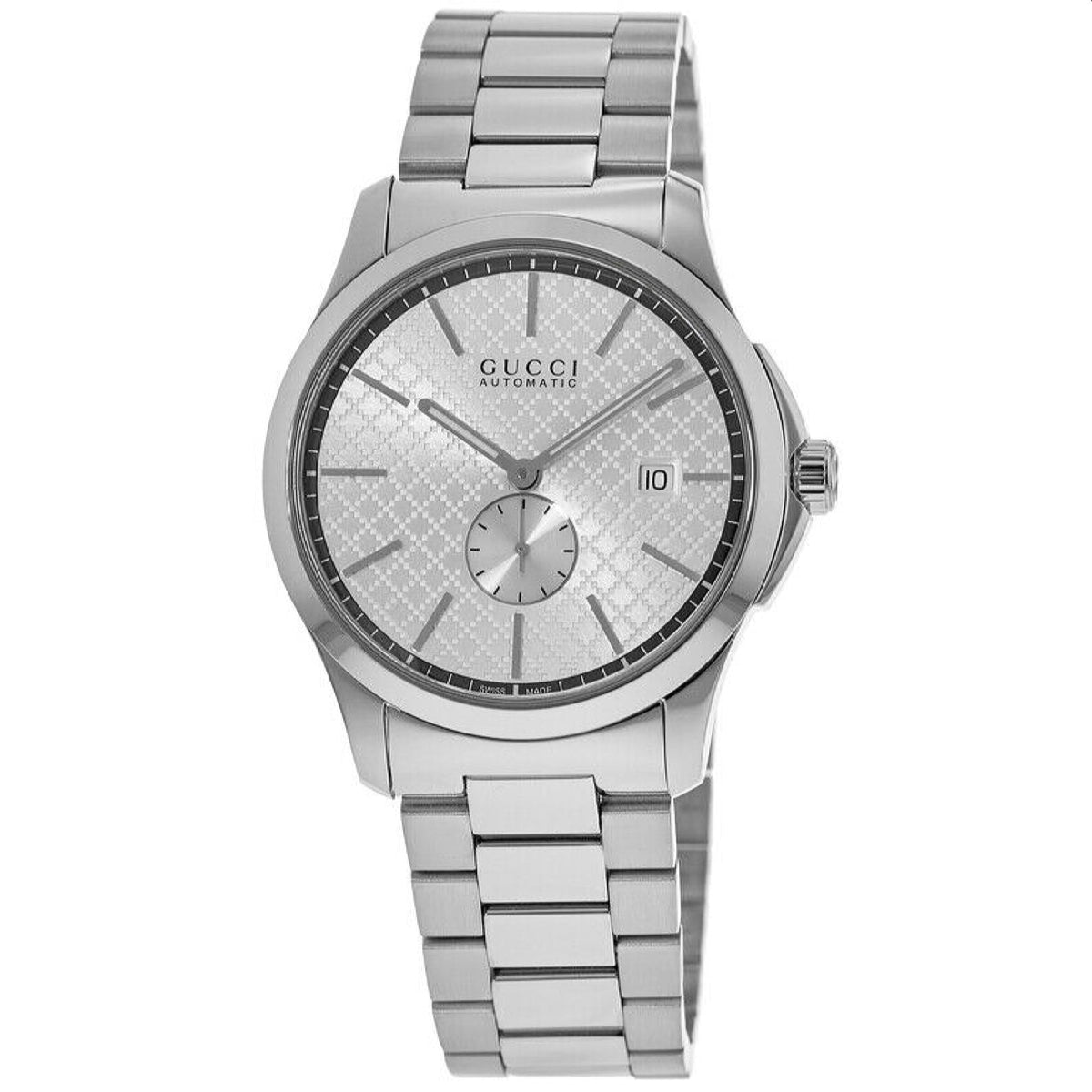 Gucci G-Timeless Men&#39;s YA126320 Silver Stainless Steel Watch