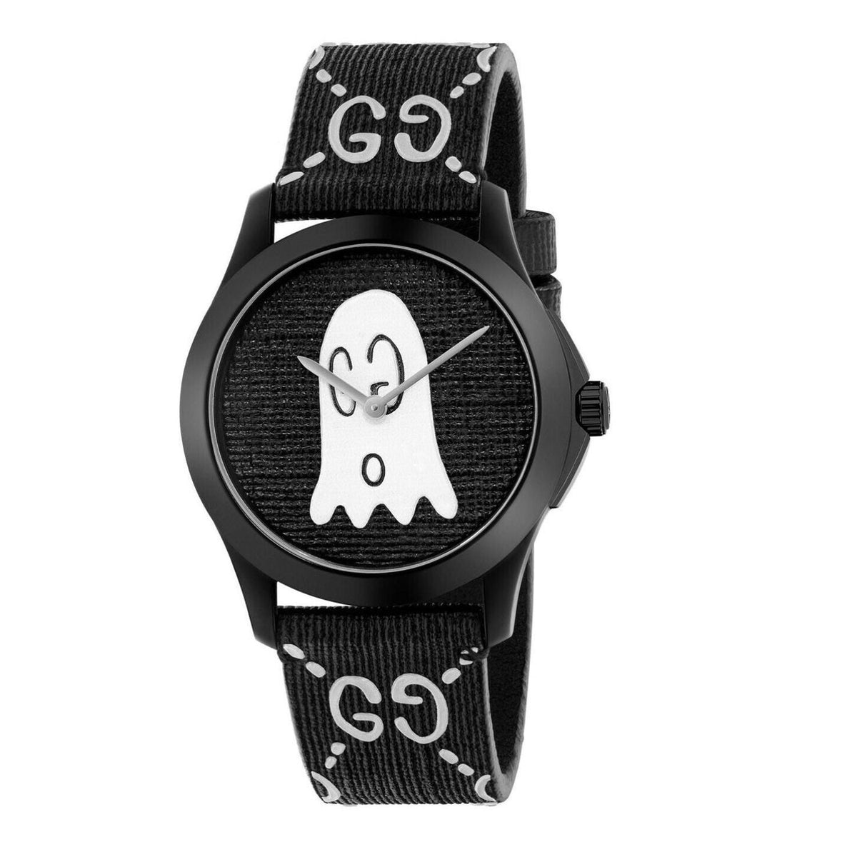 Gucci Men&#39;s YA1264018 G-Timeless Black Rubber Watch