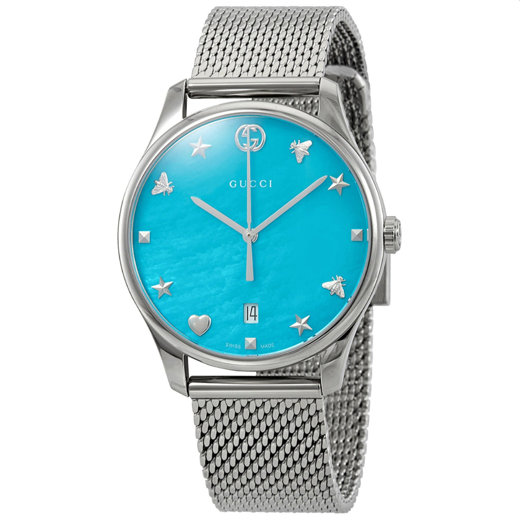 Gucci Women's YA1264039 G-Timeless Stainless Steel Watch - Bezali