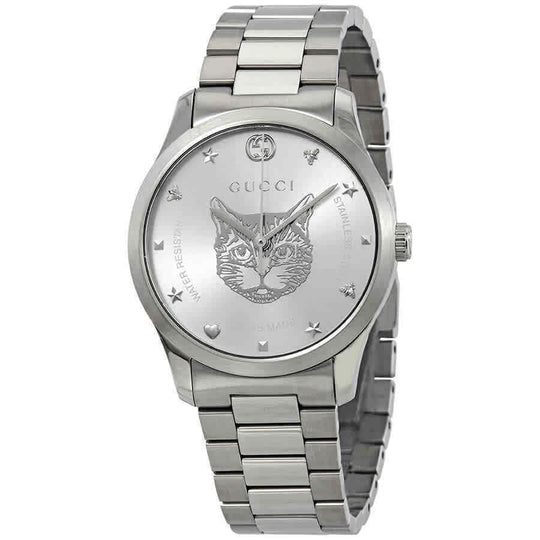 Gucci Unisex YA1264095 G-Timeless Stainless Steel Watch