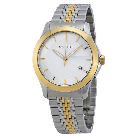 Gucci Men's YA126409 G-Timeless Two-Tone Stainless Steel Watch