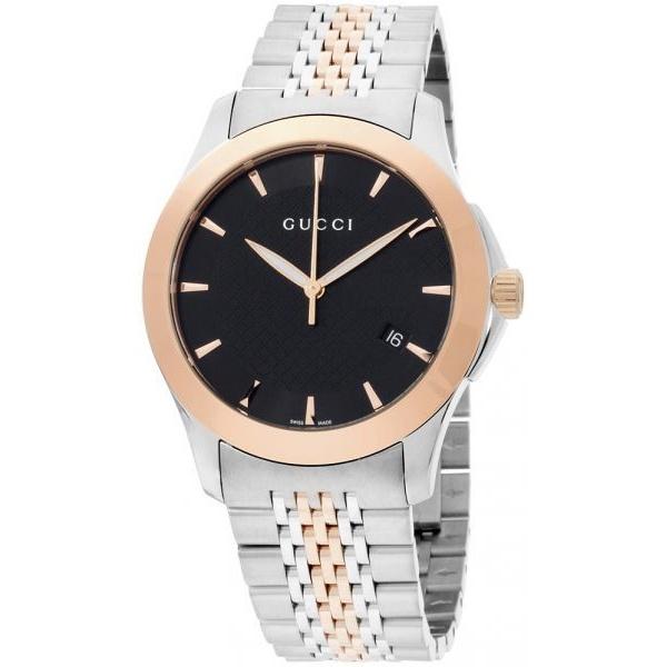 Gucci Men&#39;s YA126410 G-Timeless Two-Tone Stainless Steel Watch