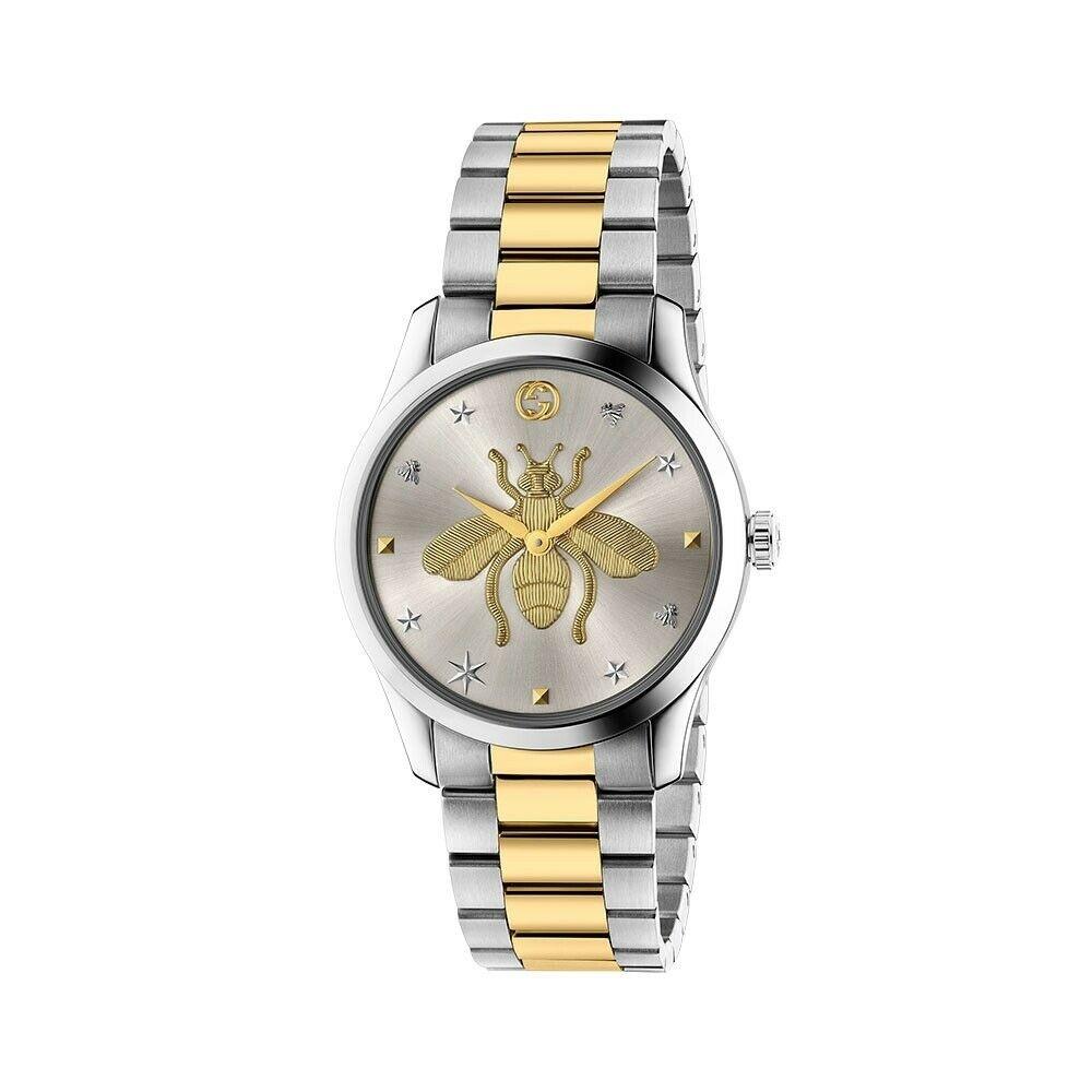 Gucci Women&#39;s YA1264131 G-Timeless Two-Tone Stainless Steel Watch